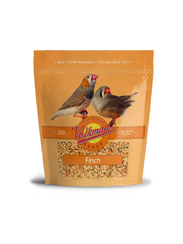 Volkman's Avian Science Super Finch - 4lb bag - WHOLESOME NUTRITION WITH NATURAL APPEAL