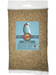 Volkmans Avian Science Super Parakeet Seed Mix 20lb bag has natural fats from seeds and grains help maintain feather quality and support skin health. 