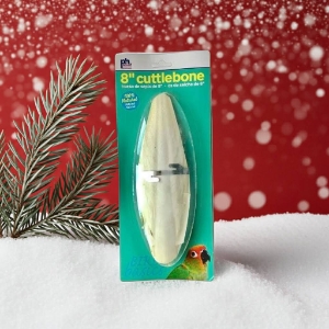Prevue Pet Extra Large 8" Cuttlebone for Birds - Clean Trimmed with a Hook to Attach to Cage