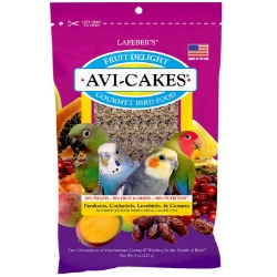 Lafebers Fruit Delight Avi-Cakes for Small Birds 8oz - package front