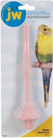 JW Pet - Small Insight Sand Perch - Help keep nails trimmed - Bird Cage Accessory - Glamorous Gouldians