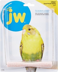 JW Pet - Small Insight Sand Perch Swing - Help keep nails trimmed - Bird Cage Accessory - Glamorous Gouldians