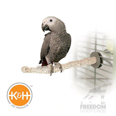 K&H Thermo Sand Perch - No Slip Heated Perch-Bird Cage Accessory-Bird Heater-Glamorous Gouldians