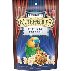 Lafeber Parrot Popcorn Nutriberries - non-GMO, human-grade ingredients, with no artificial colors, preservatives, or flavors