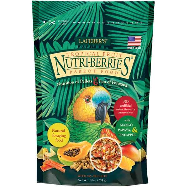 Parrot Tropical Fruit Nutriberries Lafeber, Tropical Fruit, Nutriberries, Non GMO Parrot Food, Parrot food, Parrot Supplies, Bird Supplies