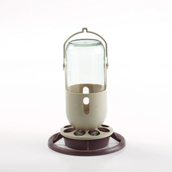 Sisal Fibre AB1- 1 Quart glass jar aviary waterer - Bird Cage Accessories - Glamorous Gouldians