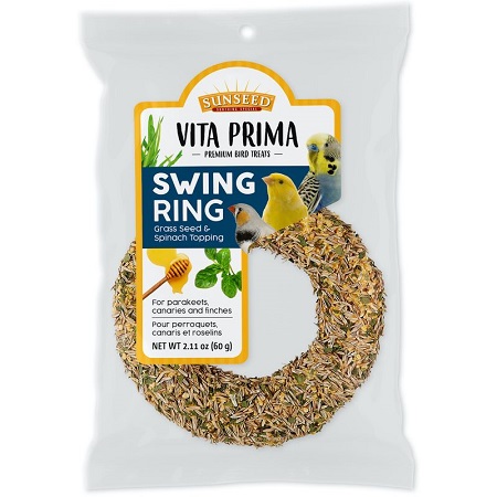 Sunseed Vita Prima Swing Ring - Food And Fun all in one! - Bird Food - Treat - Glamorous Gouldians