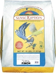 Sunseed Vita Finch Seed Mix - Finch Food - Seed - 25lb bag