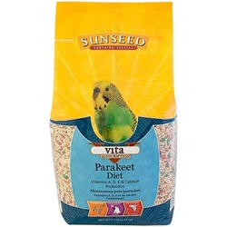 Sunseed Vita Parakeet Parakeet seed Mix, Parakeet Food, Budgie Food, Budgie seed Mix, fortified seed mix for keets, parakeet seed, Parakeet supplies 