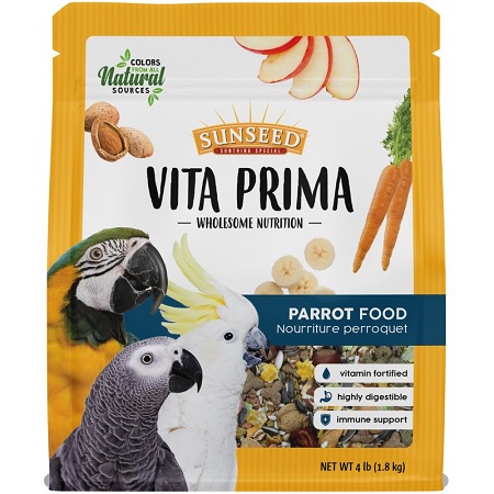 Sunseed Vita Prima Parrot-Fortified Seed Mix-Bird Food- Lady Gouldian Finch Supplies-Glamorous Gouldians