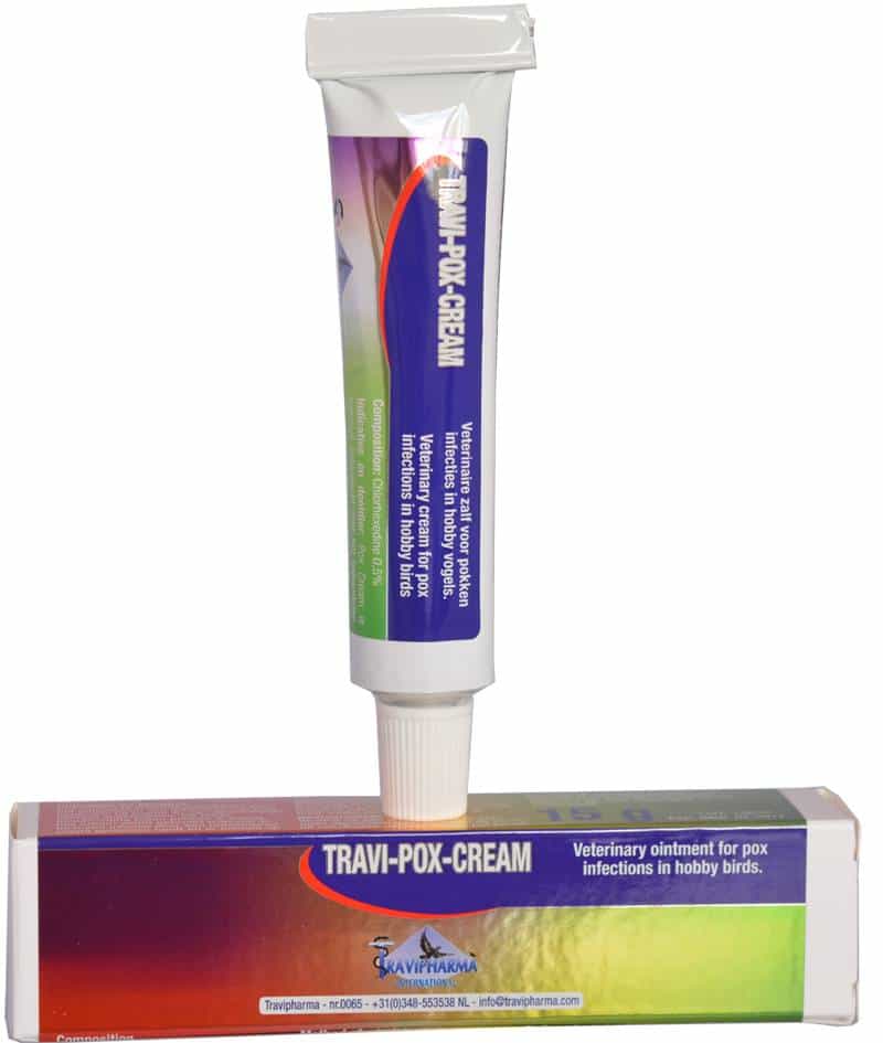 Travipharma - travi-pox-cream - 15g - topical cream for treating pox sores on birds