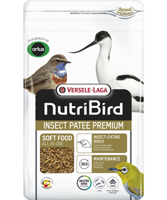 Nutri Bird Insect Patee Premium by Versele Laga - all in one softfood for insectivorous birds - Package front