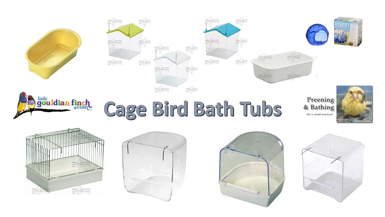 Cage Bird Bath Tubs - Cage Accessories - Cage Supplies
